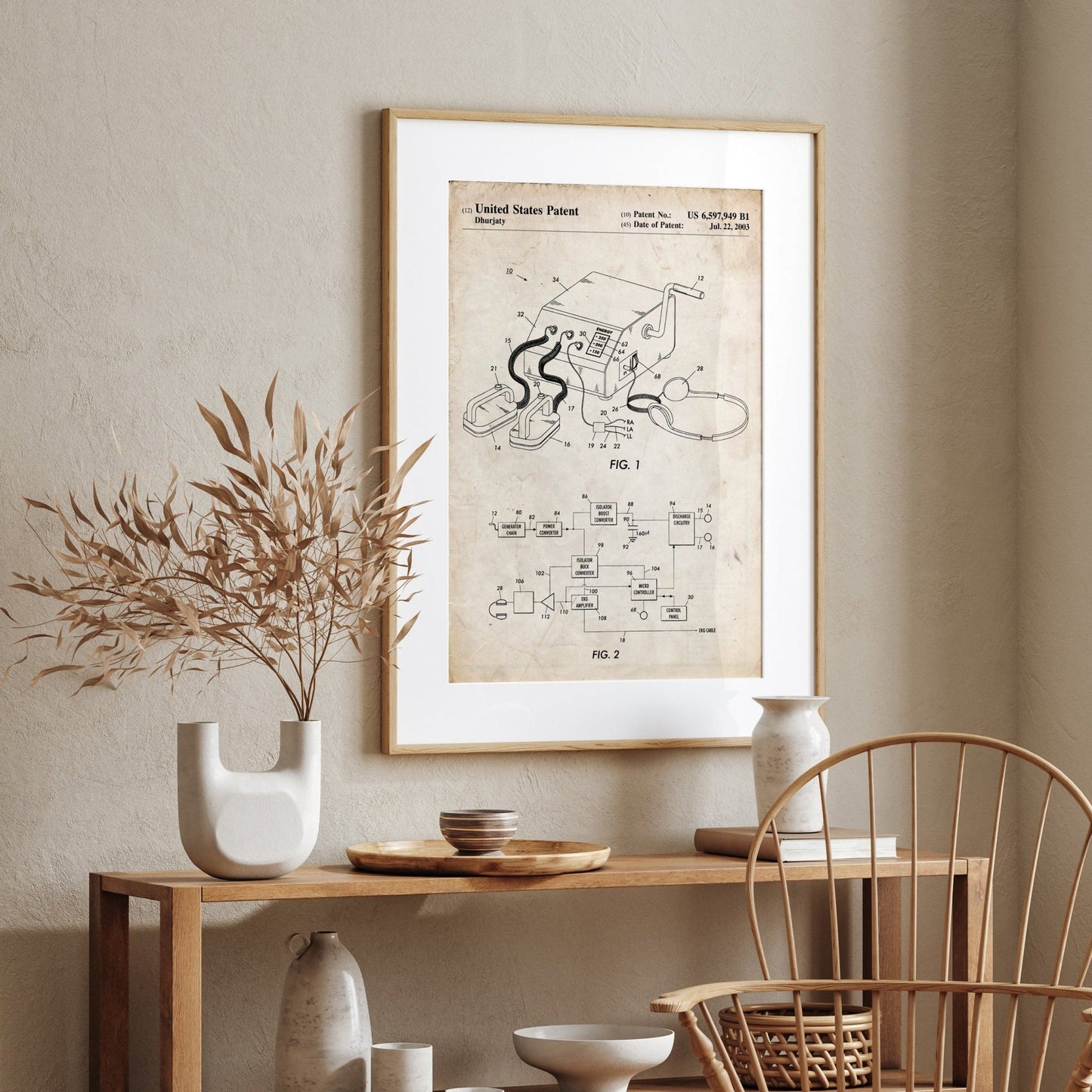 Defibrillator Patent Print - Magic Posters