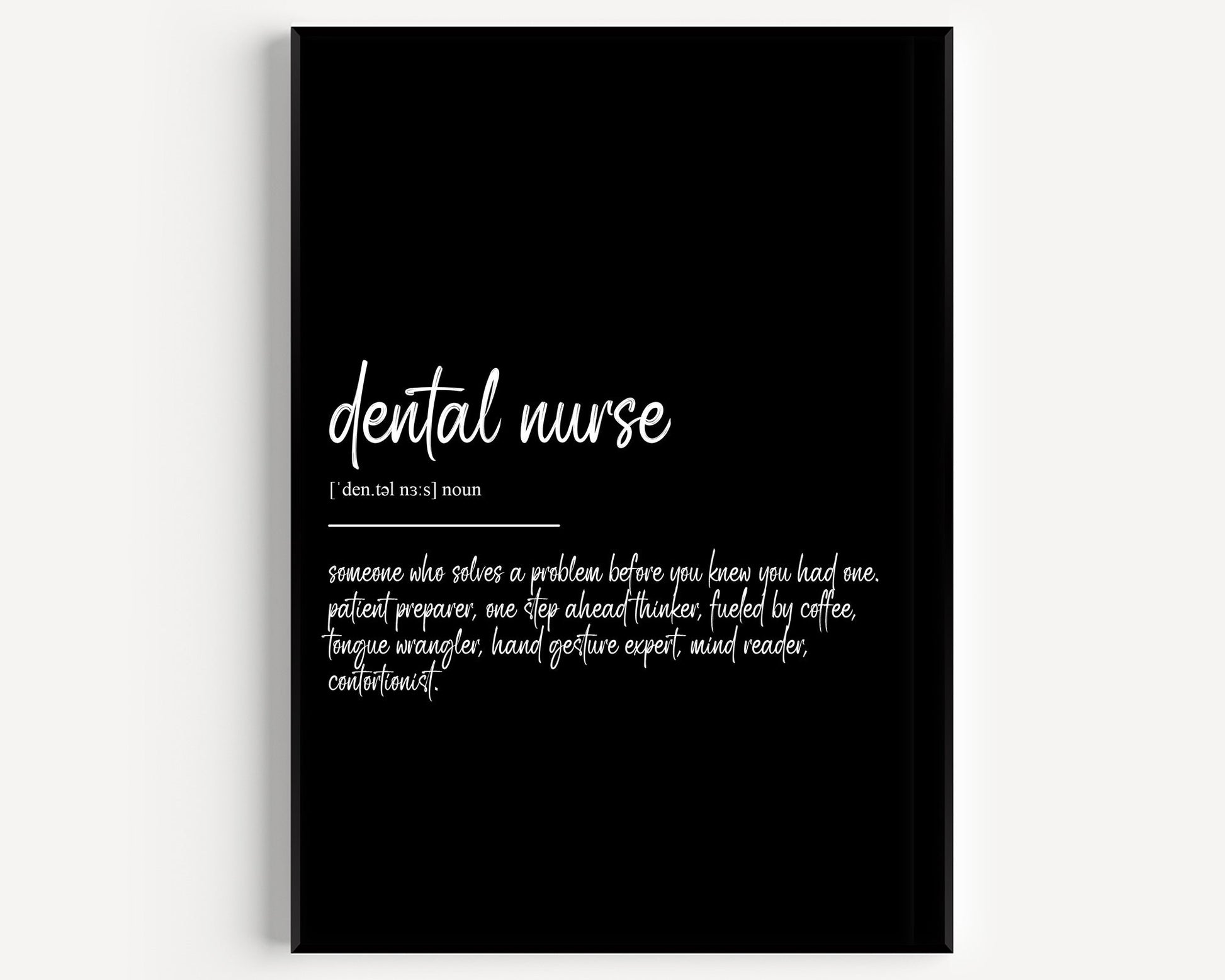 Dental Nurse Definition Print - Magic Posters