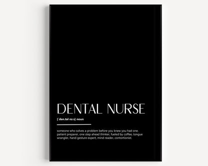 Dental Nurse Definition Print - Magic Posters