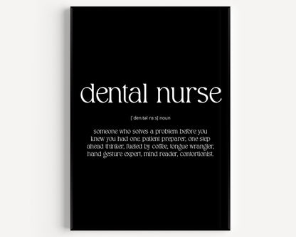 Dental Nurse Definition Print - Magic Posters