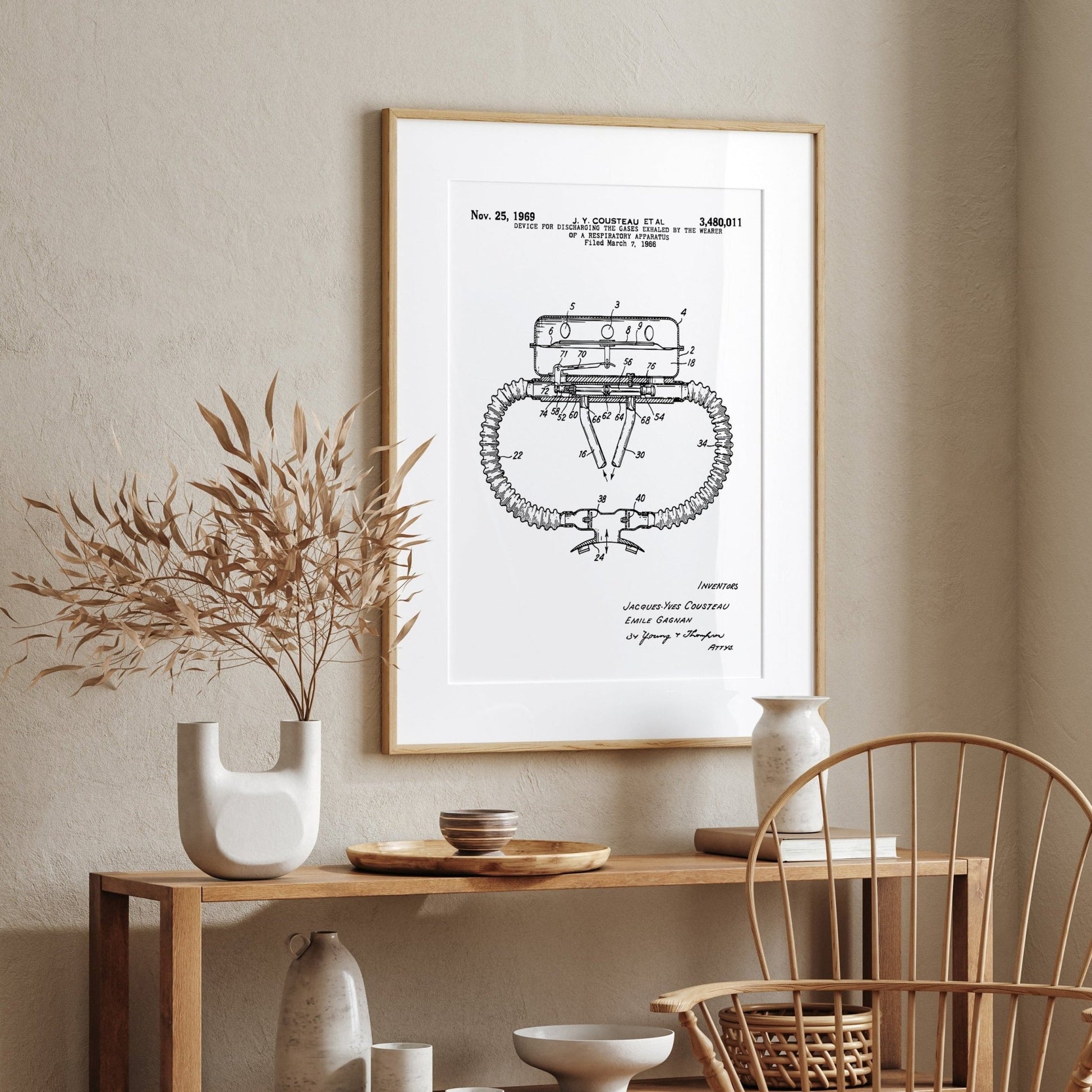 Device for Discharging Gases 1969 Patent Print - Magic Posters