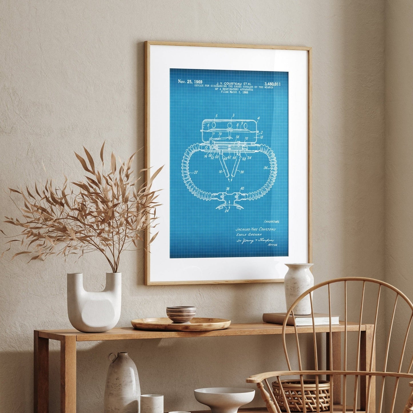 Device for Discharging Gases 1969 Patent Print - Magic Posters