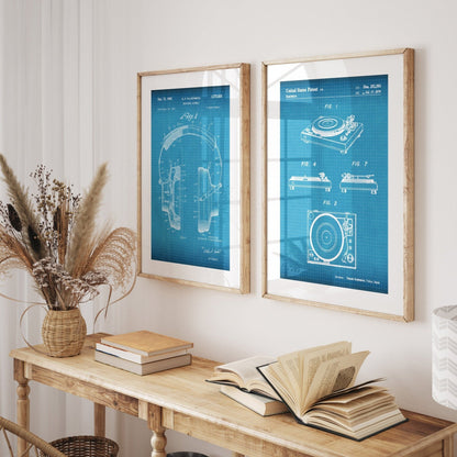 DJ Audio Set Of 2 Patent Prints - Magic Posters