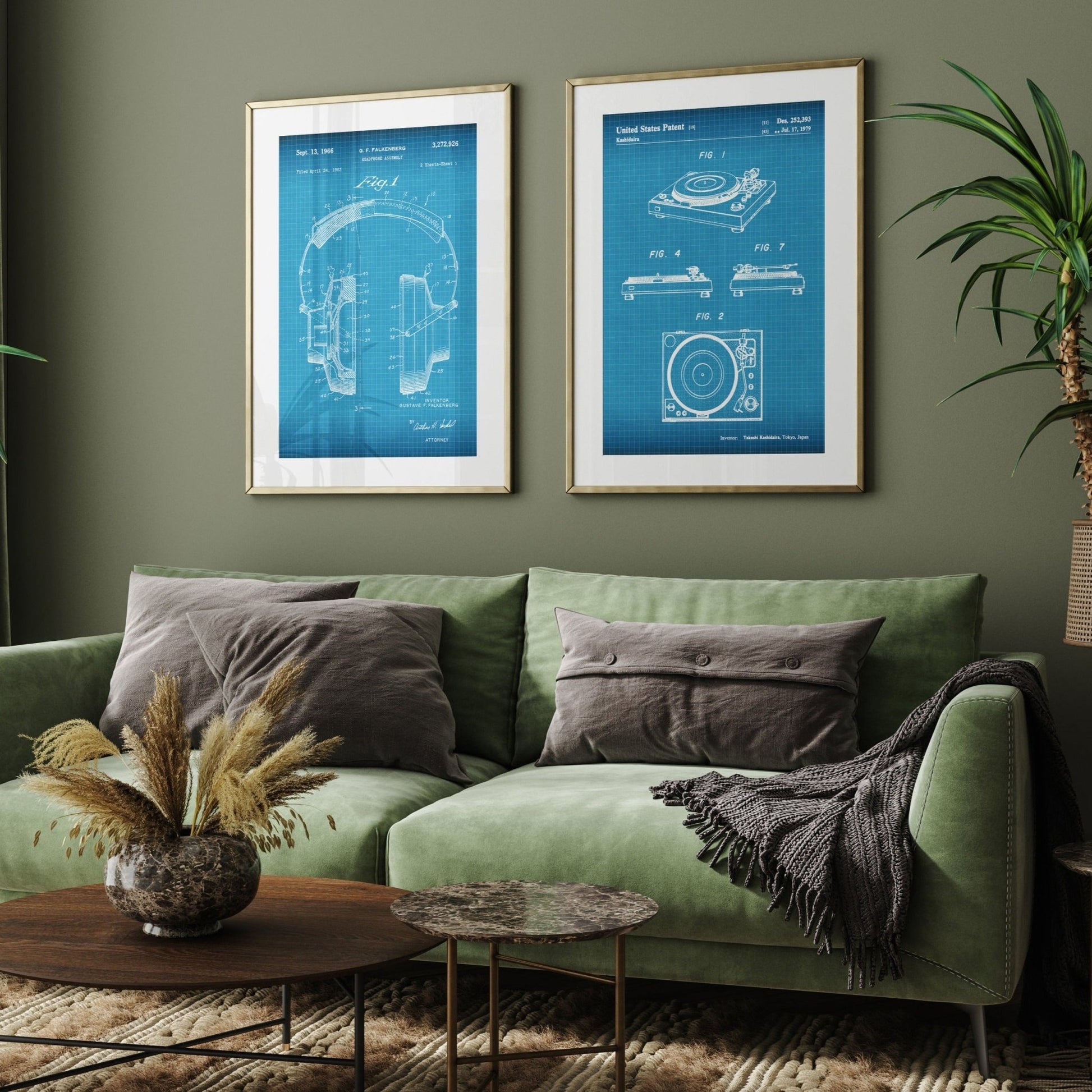 DJ Audio Set Of 2 Patent Prints - Magic Posters