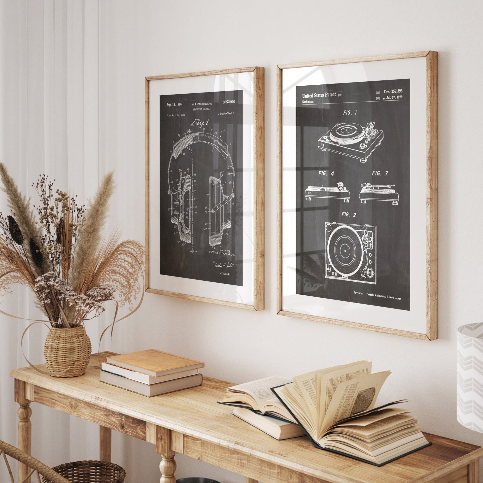 DJ Audio Set Of 2 Patent Prints - Magic Posters