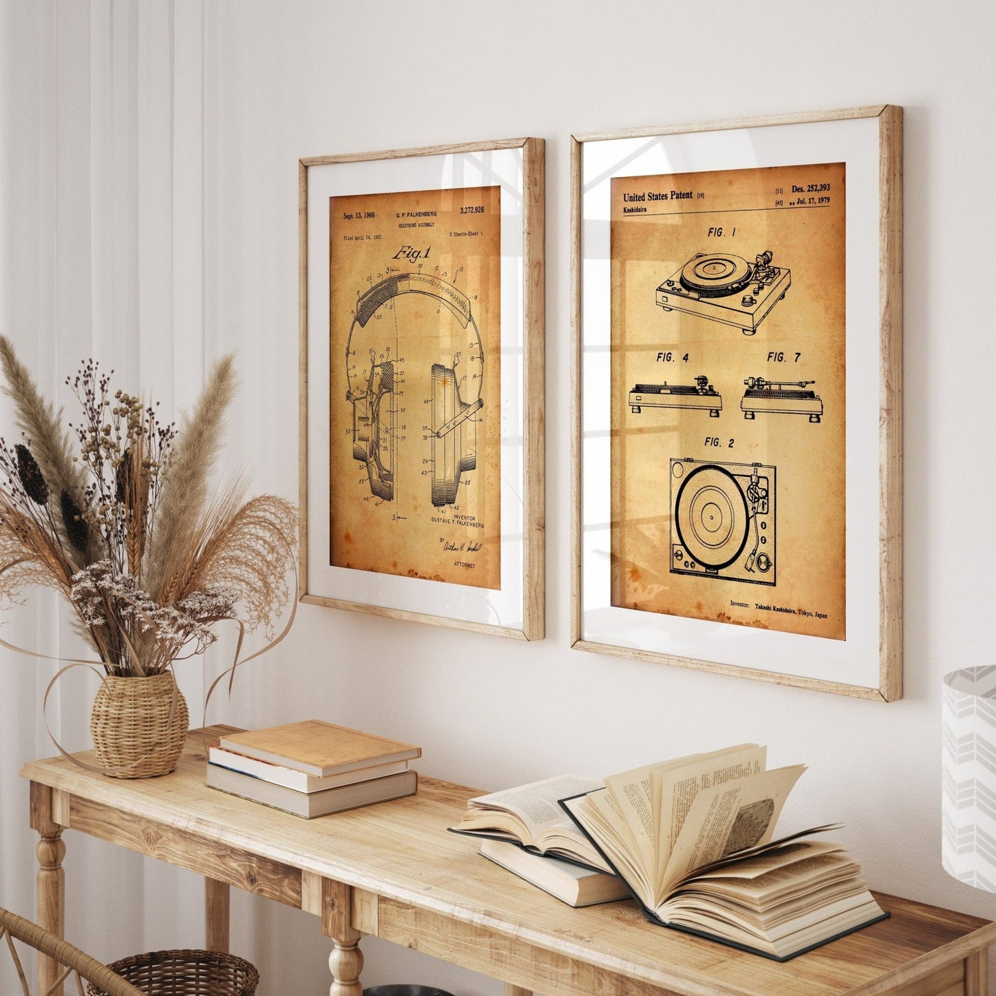 DJ Audio Set Of 2 Patent Prints - Magic Posters