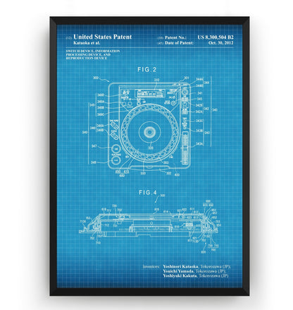 DJ Switch Device 2012 Patent Print - Magic Posters