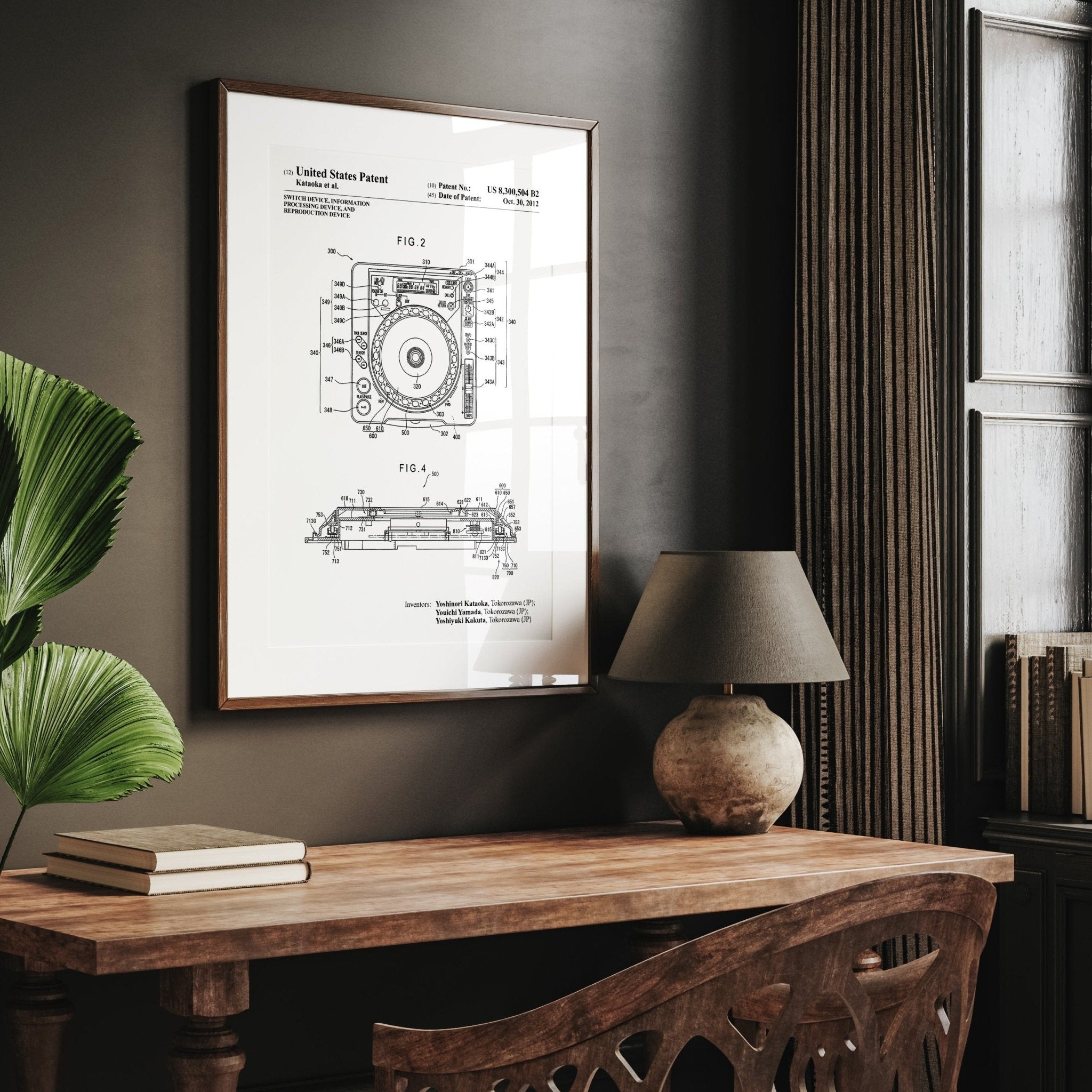 DJ Switch Device 2012 Patent Print - Magic Posters