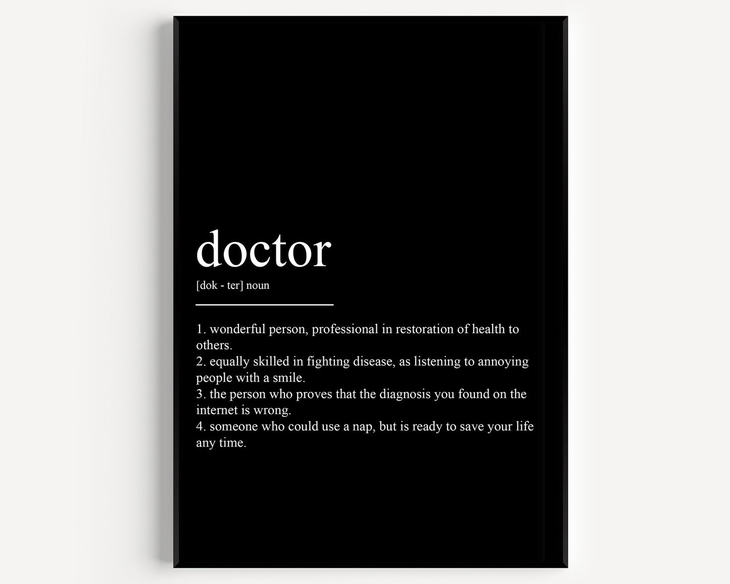 Doctor Definition Print - Magic Posters