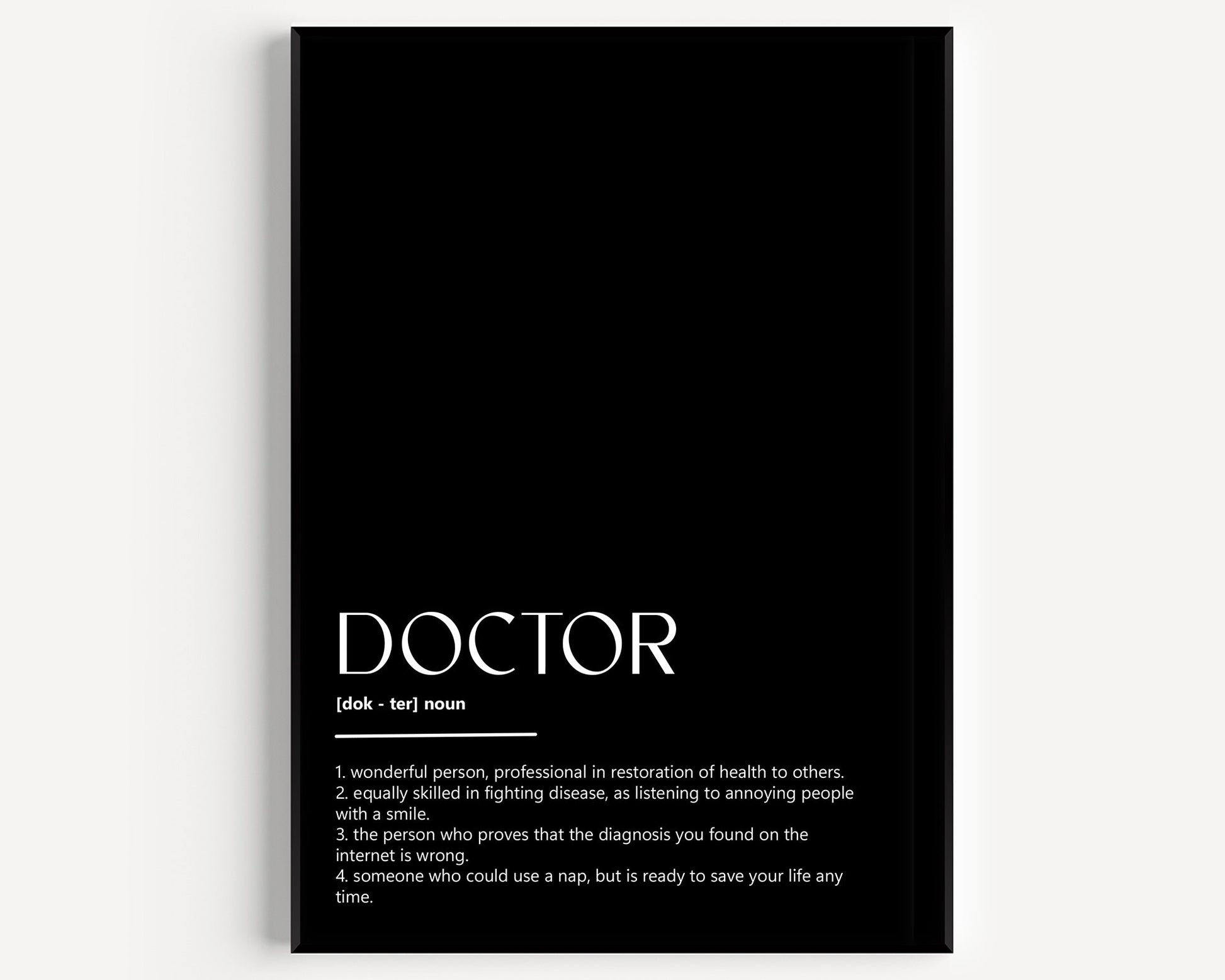 Doctor Definition Print - Magic Posters