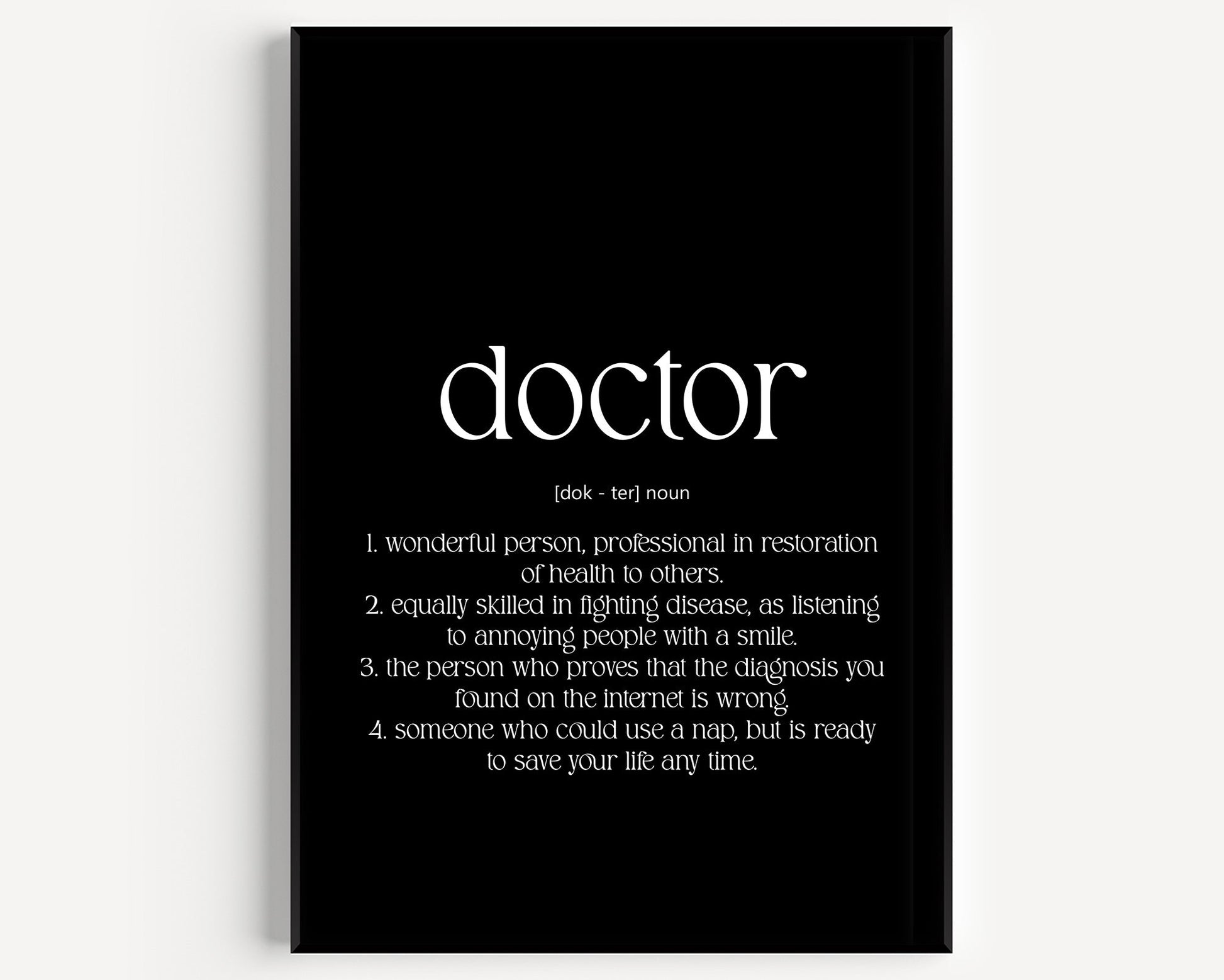 Doctor Definition Print - Magic Posters