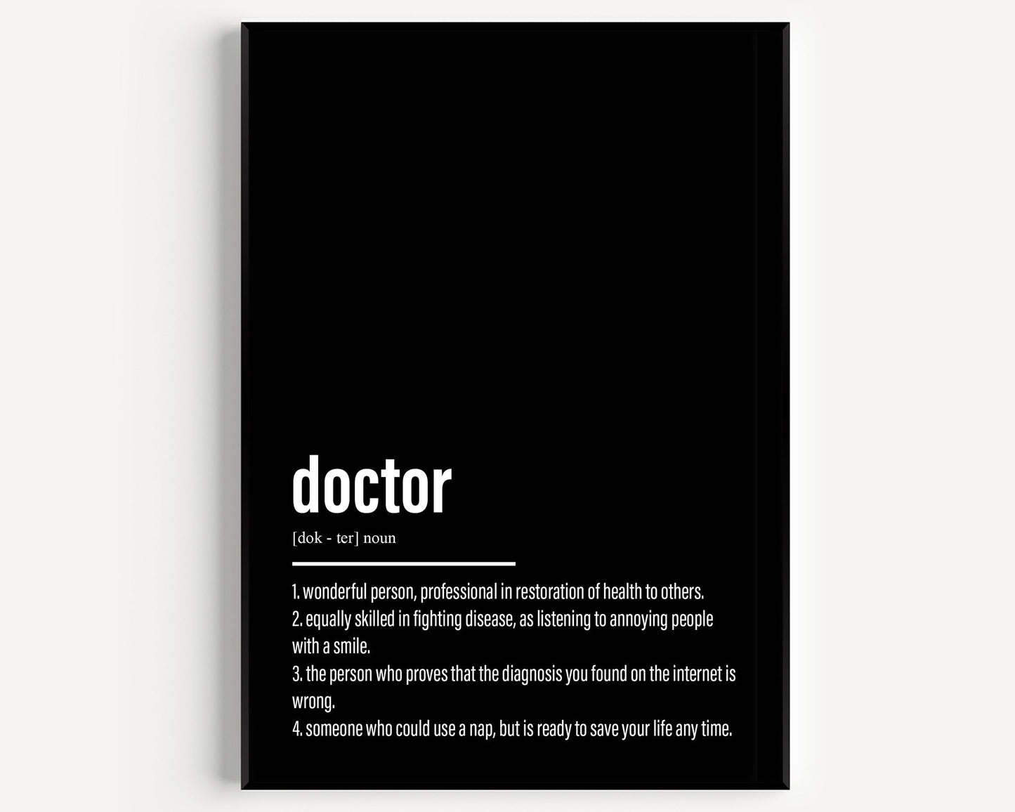 Doctor Definition Print - Magic Posters