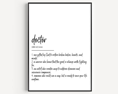 Doctor Definition Print V3 - Magic Posters