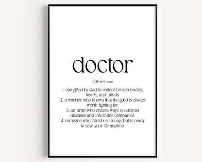 Doctor Definition Print V3 - Magic Posters