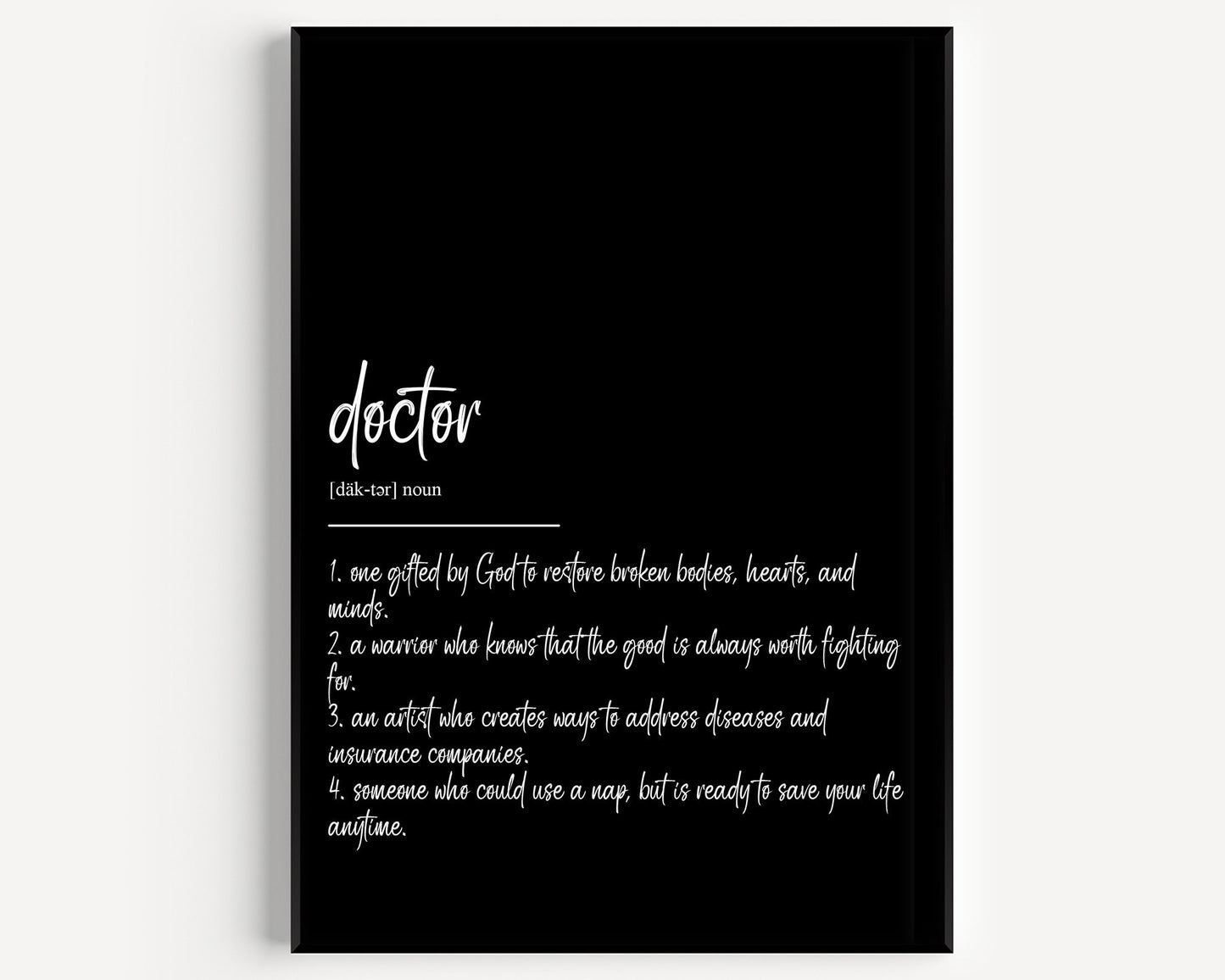 Doctor Definition Print V3 - Magic Posters