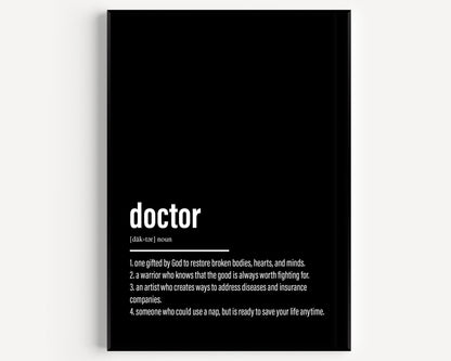 Doctor Definition Print V3 - Magic Posters