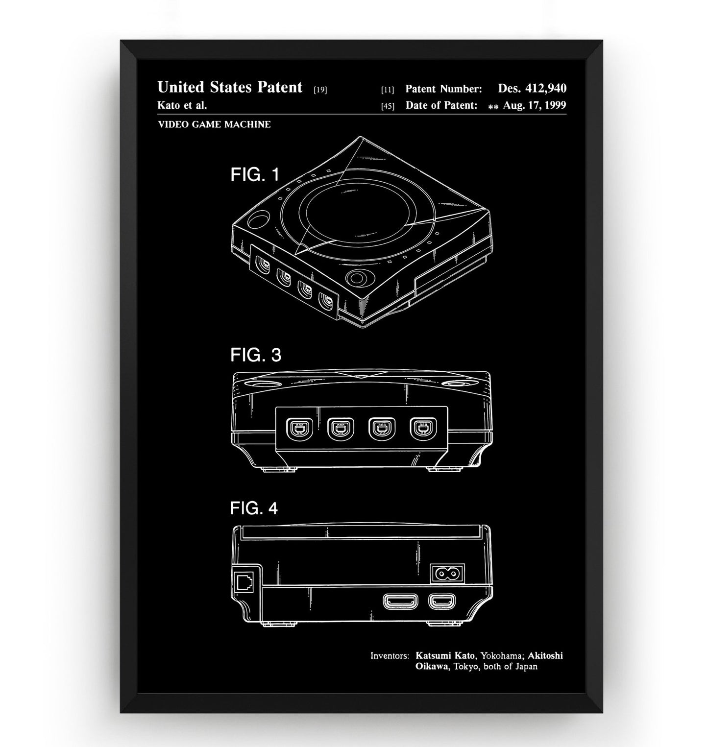 Dreamcast 1999 Patent Print - Magic Posters