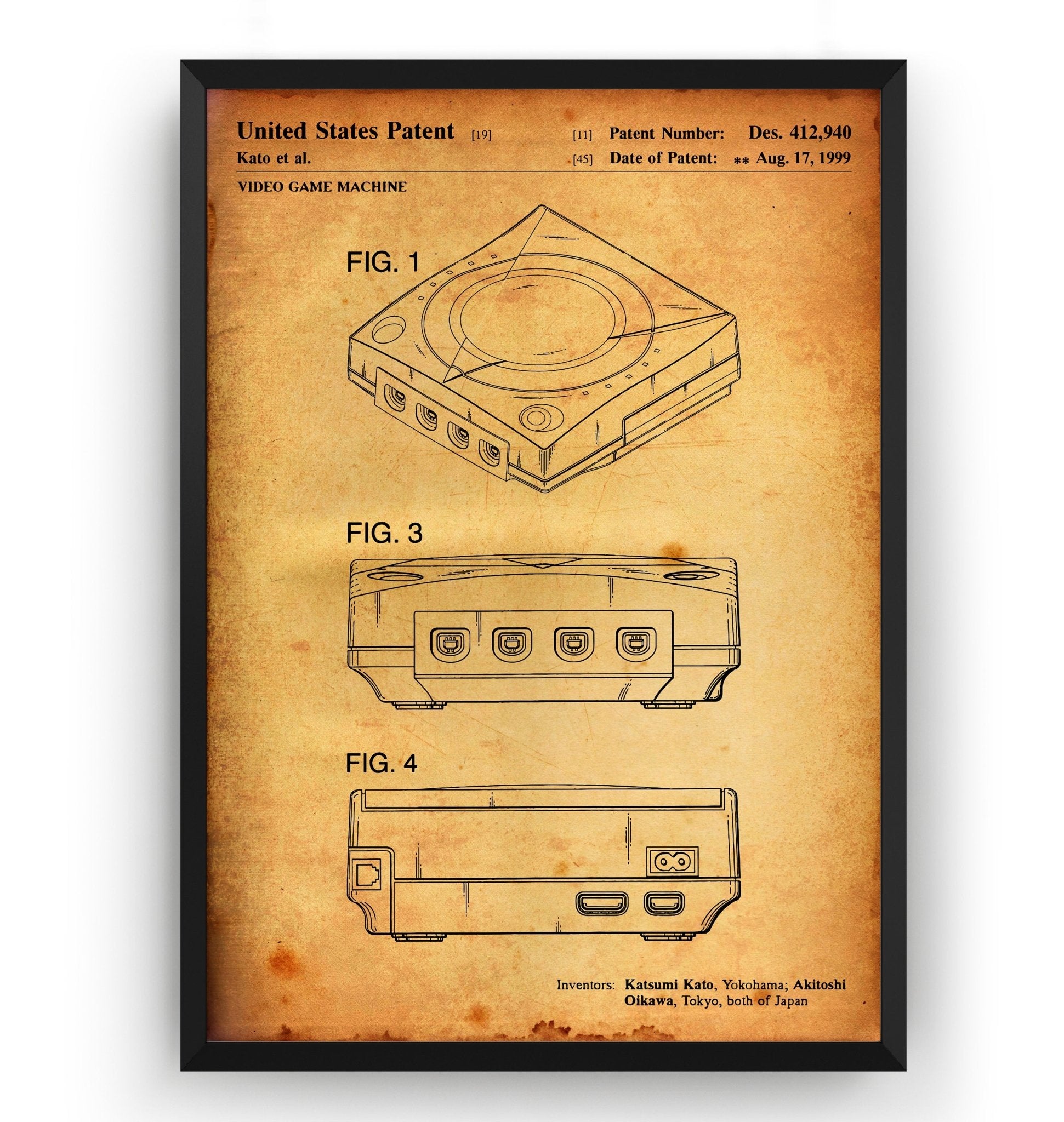 Dreamcast 1999 Patent Print - Magic Posters