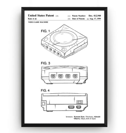 Dreamcast 1999 Patent Print - Magic Posters