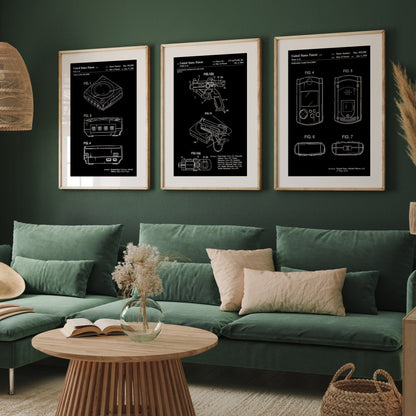 Dreamcast Set Of 3 Patent Prints - Magic Posters