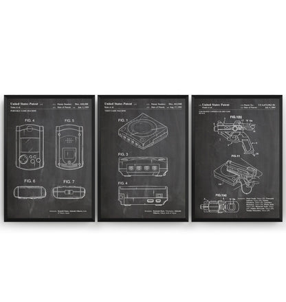 Dreamcast Set Of 3 Patent Prints - Magic Posters