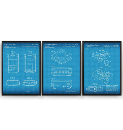 Dreamcast Set Of 3 Patent Prints - Magic Posters