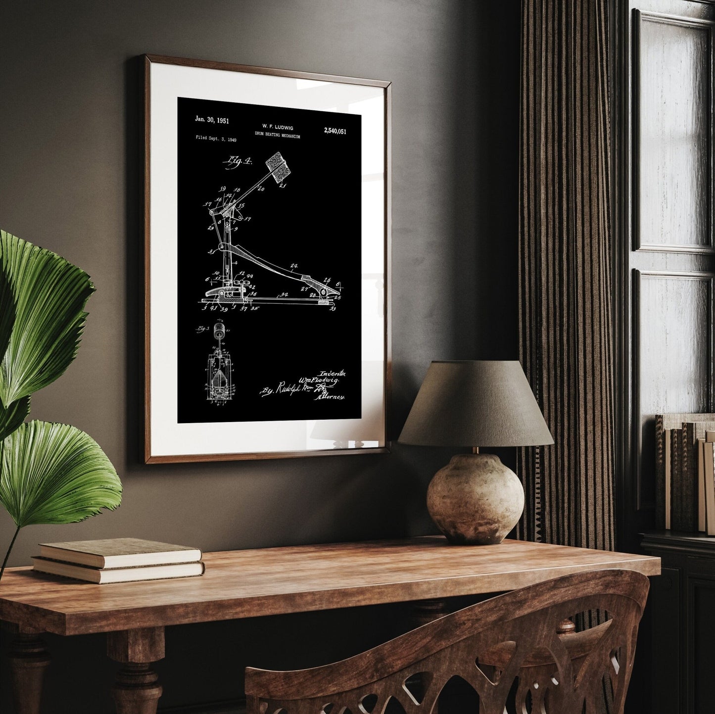 Drum Kick Pedal Patent Print - Magic Posters