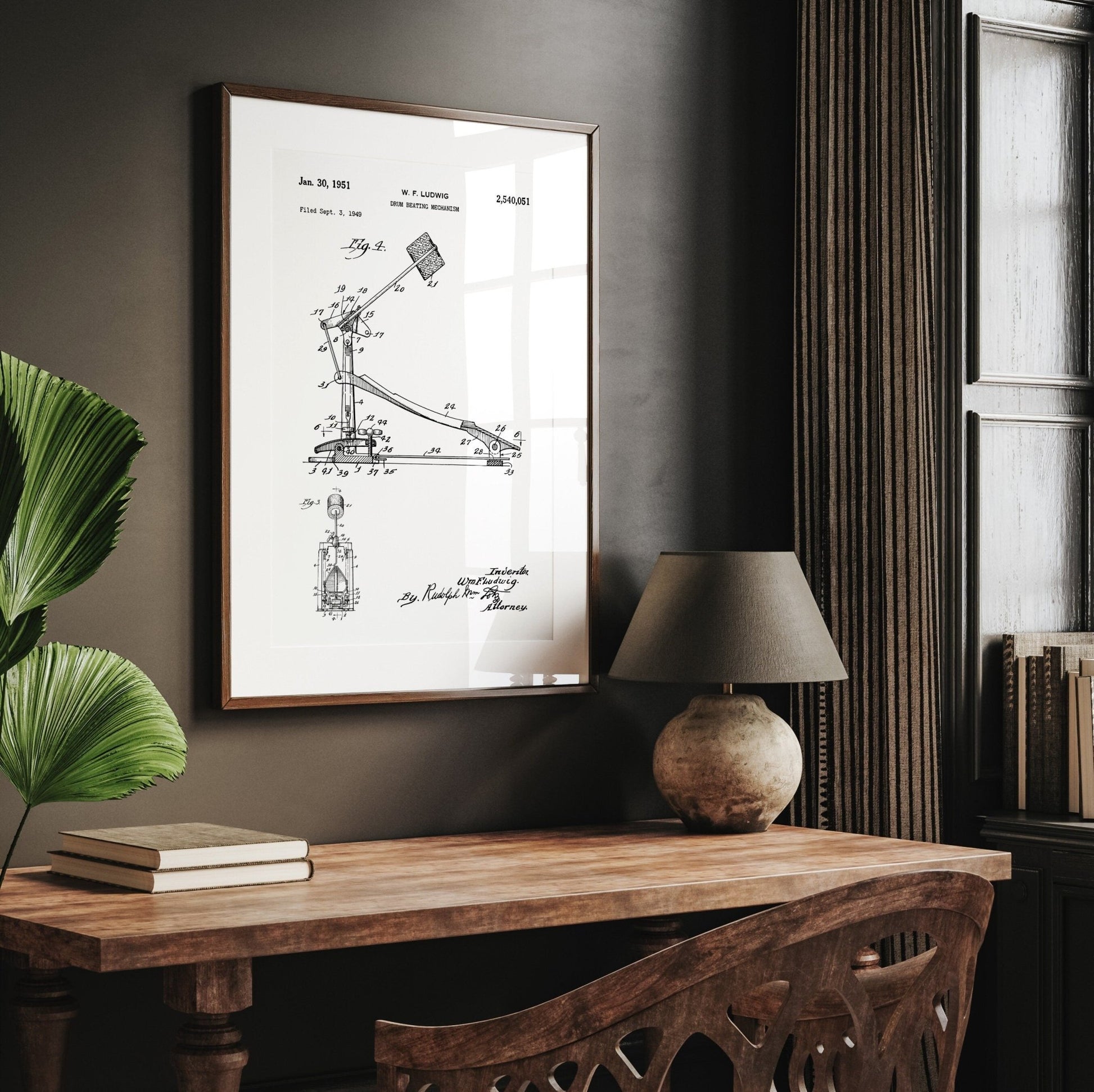 Drum Kick Pedal Patent Print - Magic Posters