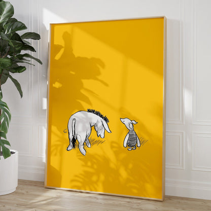 Eeyore and Piglet Print - Magic Posters