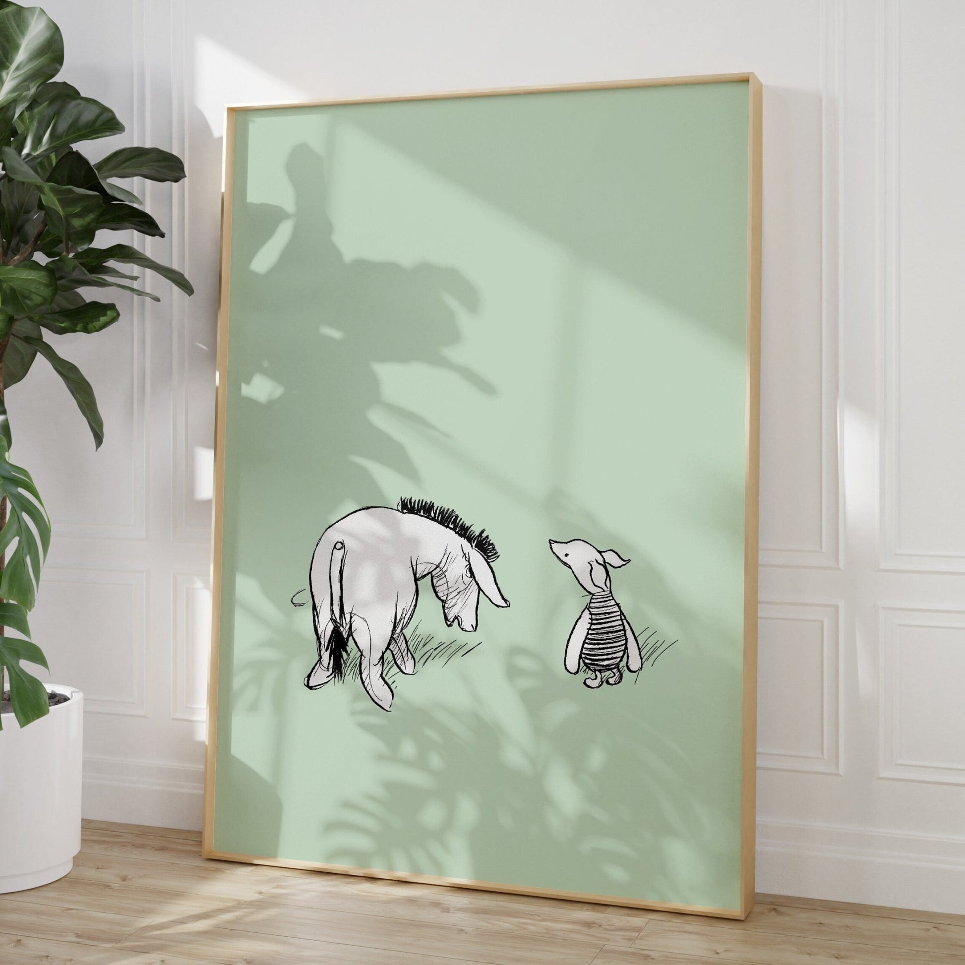 Eeyore and Piglet Print - Magic Posters