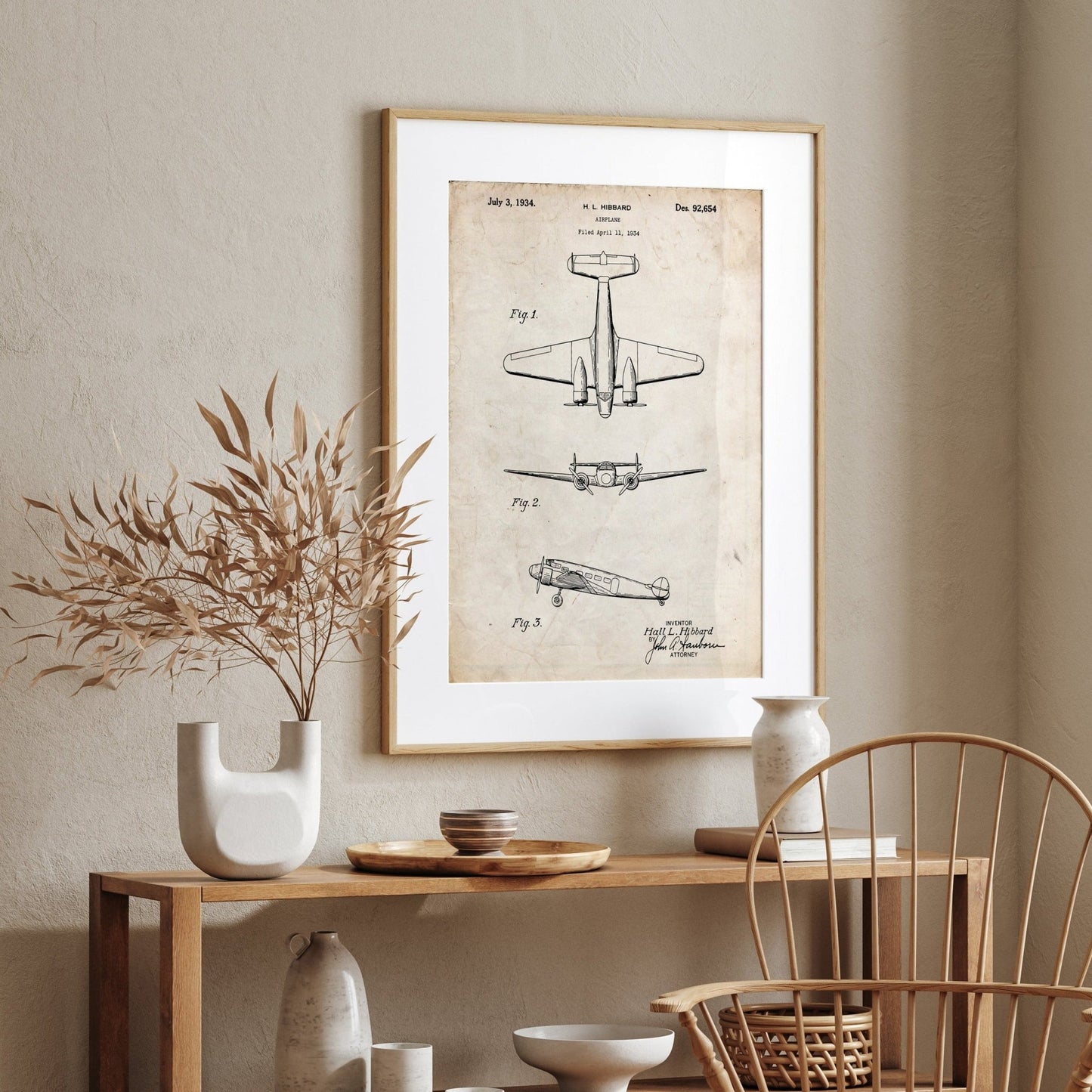 Electra Airplane Patent Print - Magic Posters