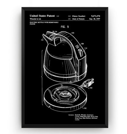 Electric Kettle 1997 Patent Print - Magic Posters