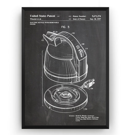 Electric Kettle 1997 Patent Print - Magic Posters