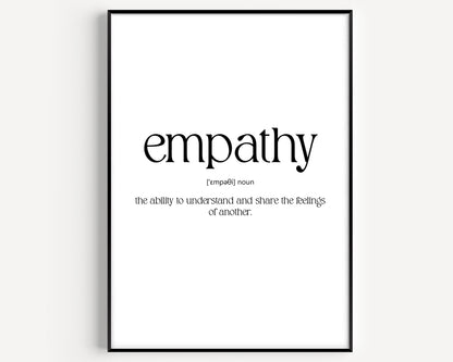 Empathy Definition Print - Magic Posters