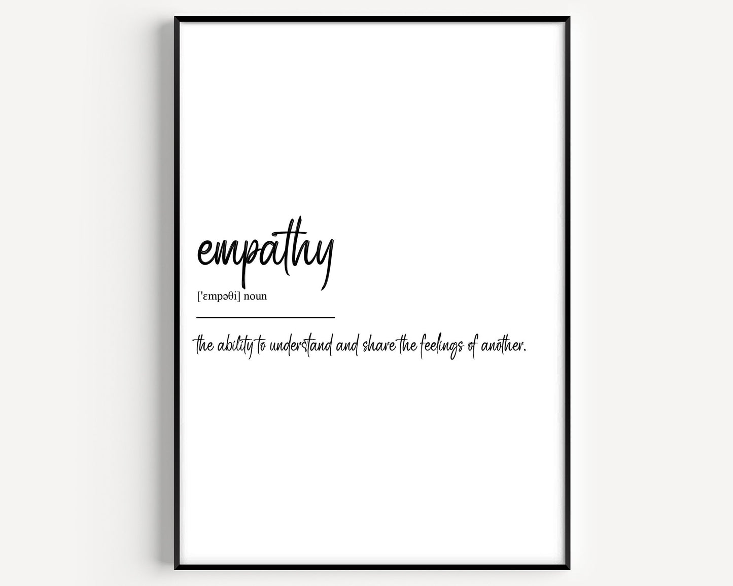 Empathy Definition Print - Magic Posters