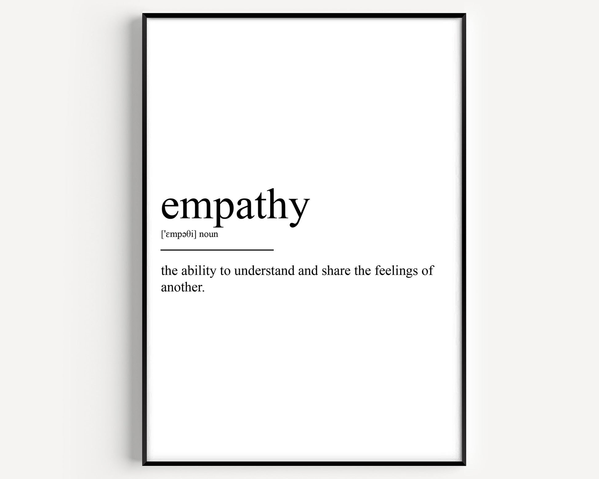 Empathy Definition Print - Magic Posters