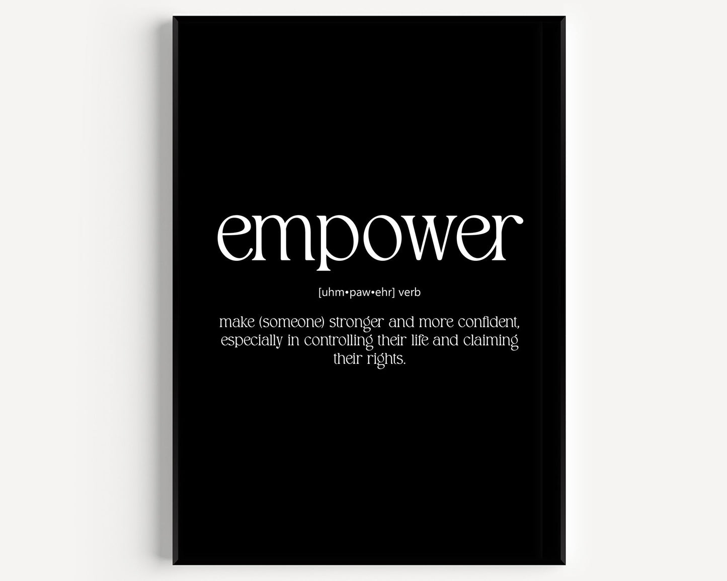 Empower Definition Print - Magic Posters