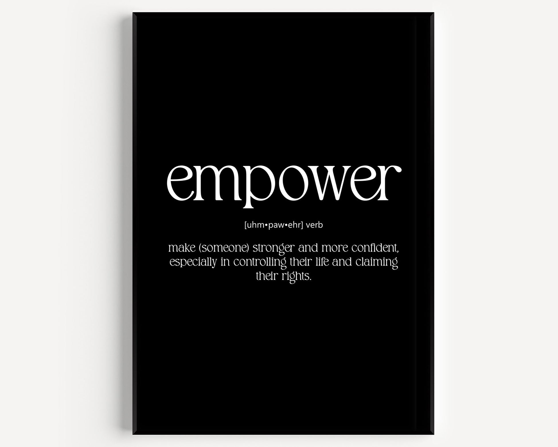 Empower Definition Print - Magic Posters