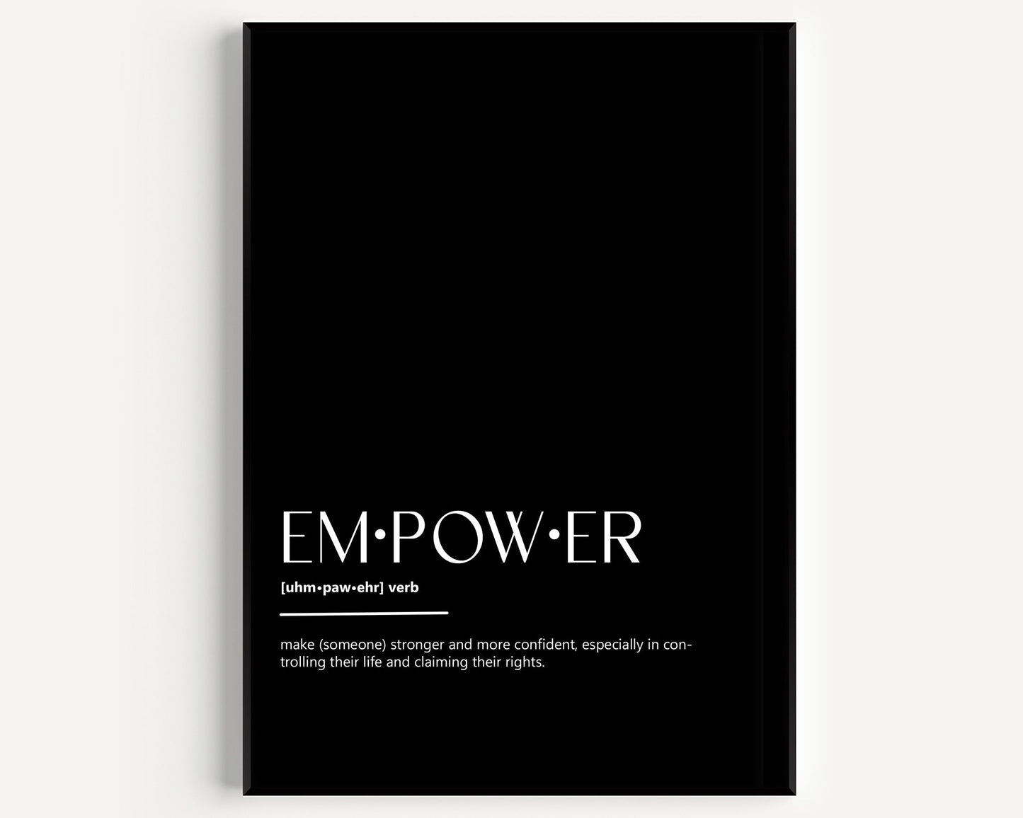 Empower Definition Print - Magic Posters