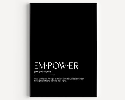 Empower Definition Print - Magic Posters