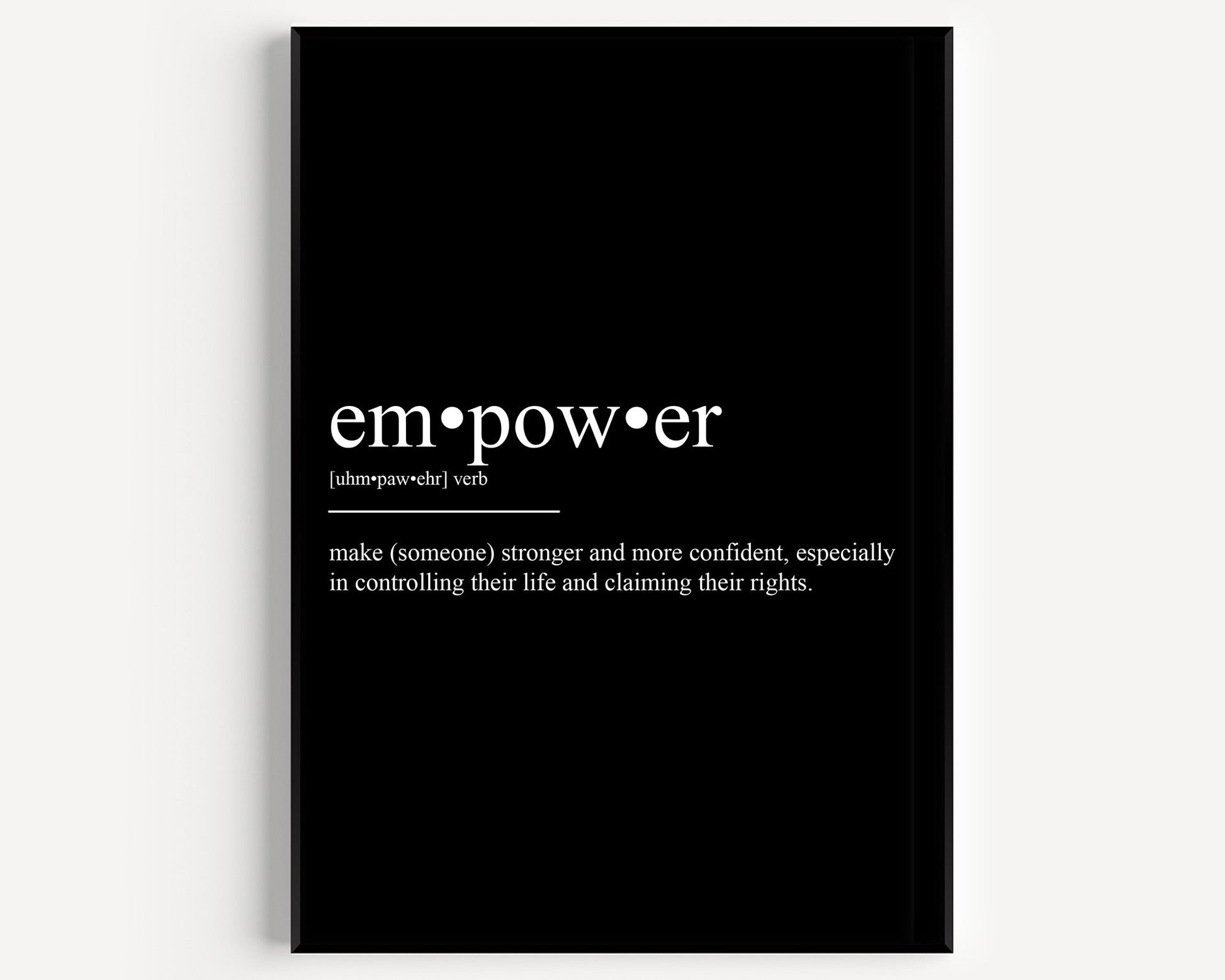 Empower Definition Print - Magic Posters