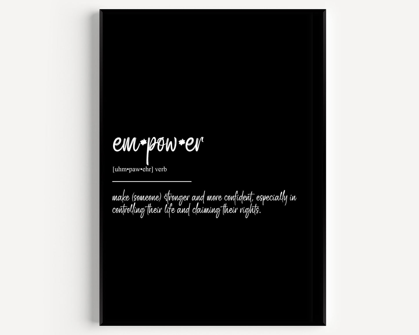 Empower Definition Print - Magic Posters