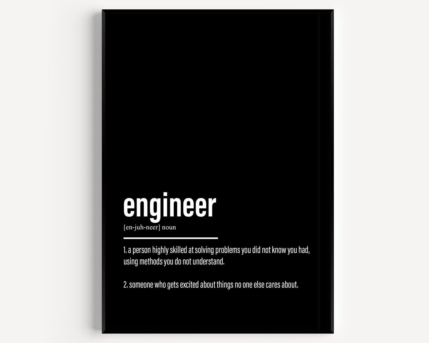 Engineer Definition Print V2 - Magic Posters