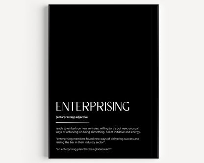 Enterprising Definition Print - Magic Posters