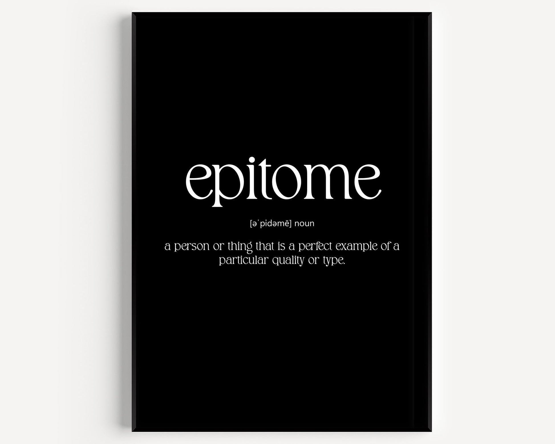 Epitome Definition Print - Magic Posters