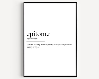 Epitome Definition Print - Magic Posters