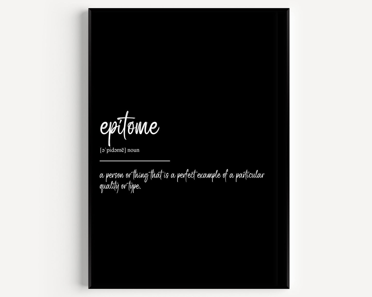 Epitome Definition Print - Magic Posters