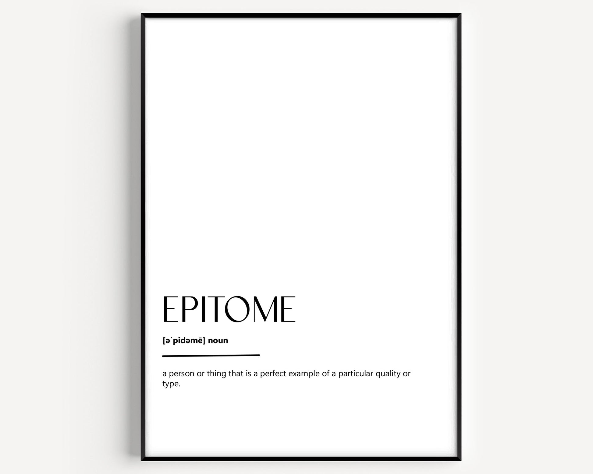 Epitome Definition Print - Magic Posters