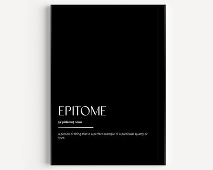 Epitome Definition Print - Magic Posters