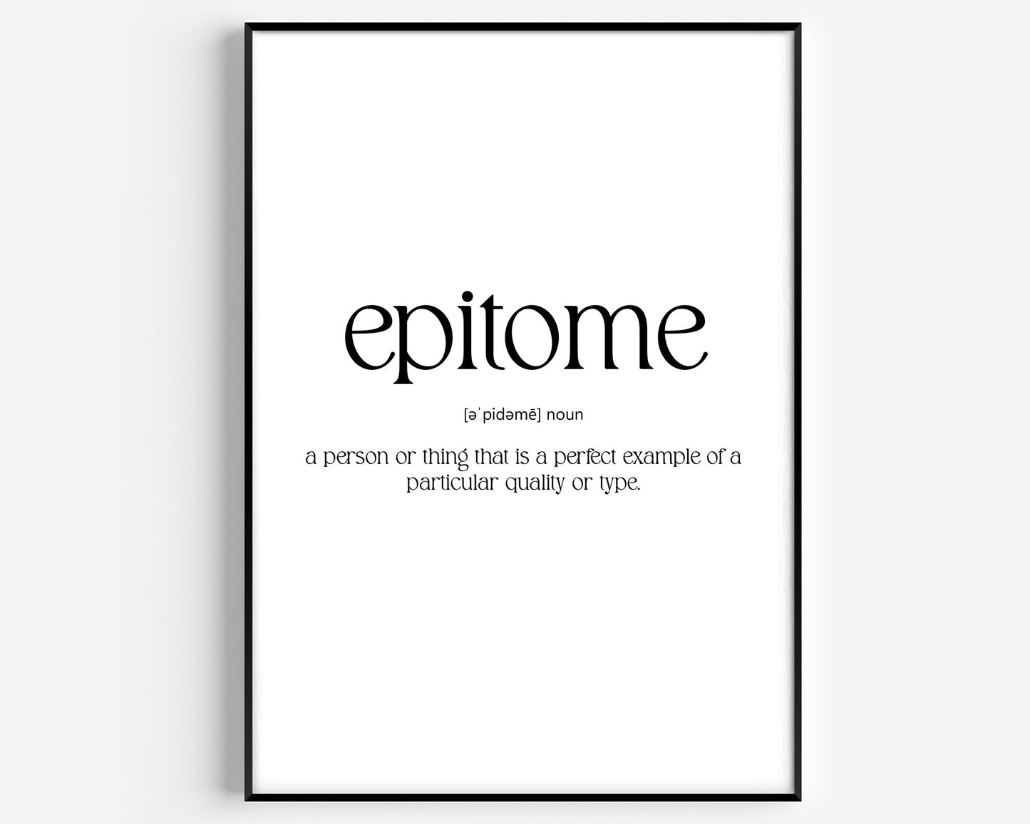 Epitome Definition Print - Magic Posters